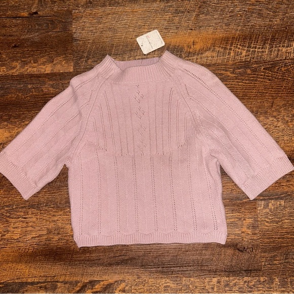 Intimately Free People The Romy Swift Crop Top Size M Sweater Silverberry - Picture 2 of 4